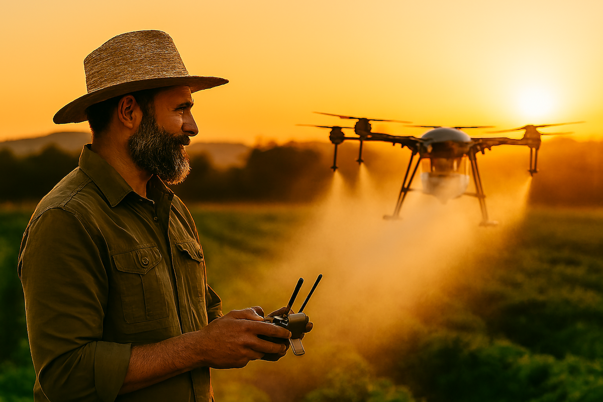 Startseite 6 Lebensmittel giftfrei erzeugen Innovation Agrar Drohne 1200x800px 2025 11 24 - Giftfrei leben – Klarheit, Sicherheit und gesunde Lebensmittel für alle