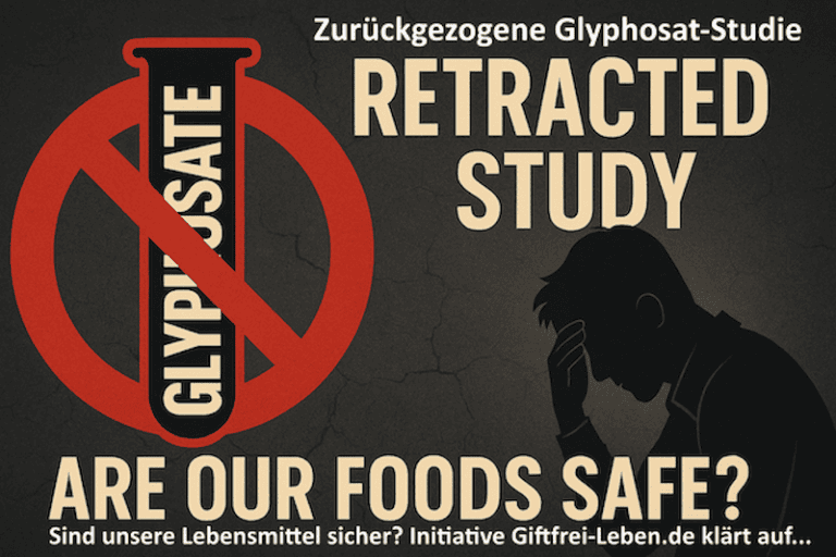 Symbolbild: Glyphosat-Studie zurückgezogen – ethische Mängel, Monsanto-Verbindungen, Lebensmittel-Sicherheit. Symbolbild, KI‑unterstützt erstellt.