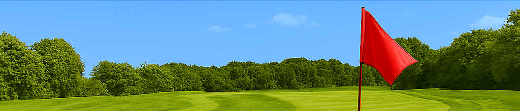 Golfplatz-Grün mit Fahne – Symbolbild für Pestizideinsatz und Parkinson-Risiko